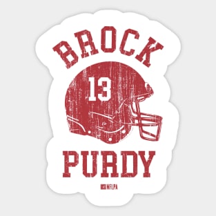 Brock Purdy San Francisco Helmet Font Sticker